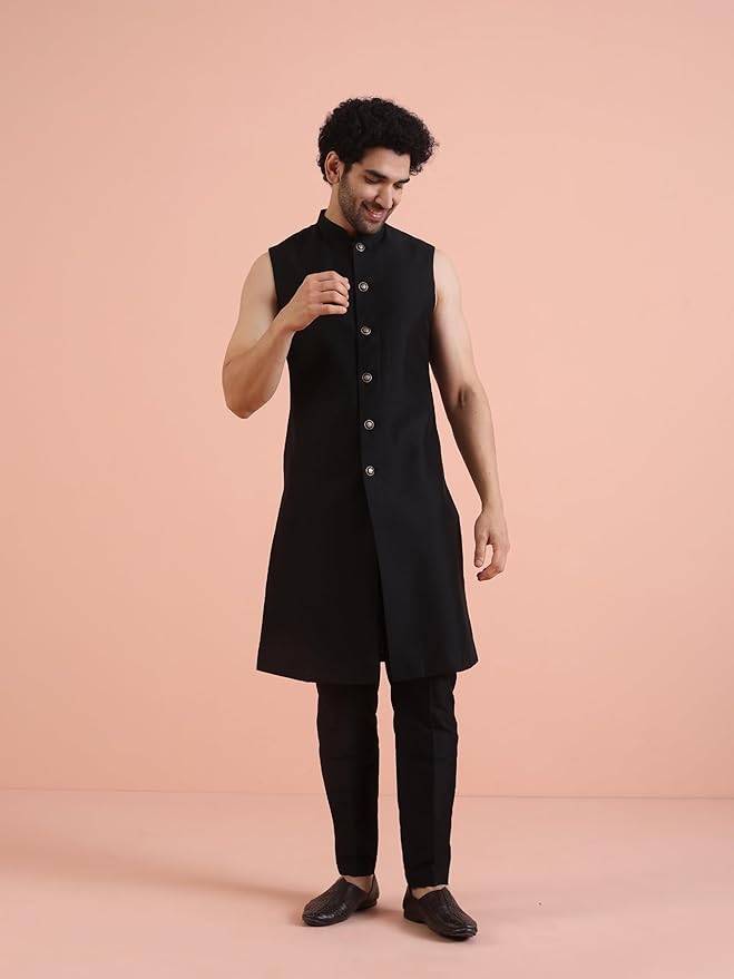 Indowestern Sherwani Trouser Set - Image 2
