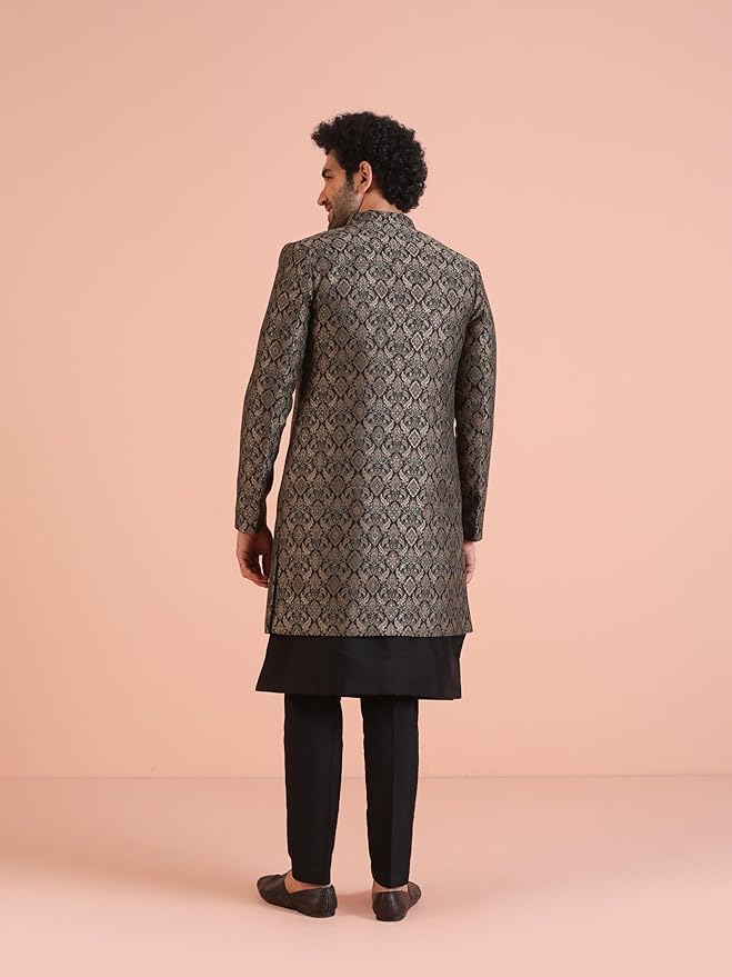 Indowestern Sherwani Trouser Set - Image 3